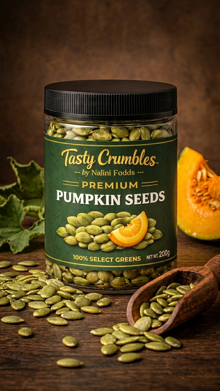 Tasty Crumbles Premium Pumpkins Seeds 200 g