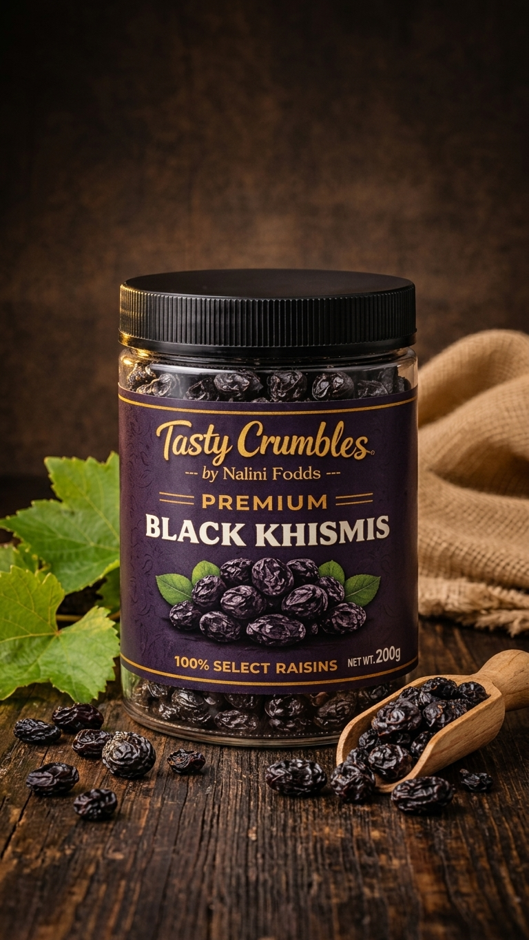 Tasty Crumbles by Nalini Foods Premium Black Khismis 200 g