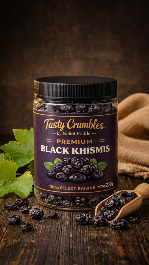 Tasty Crumbles by Nalini Foods Premium Black Khismis 200 g