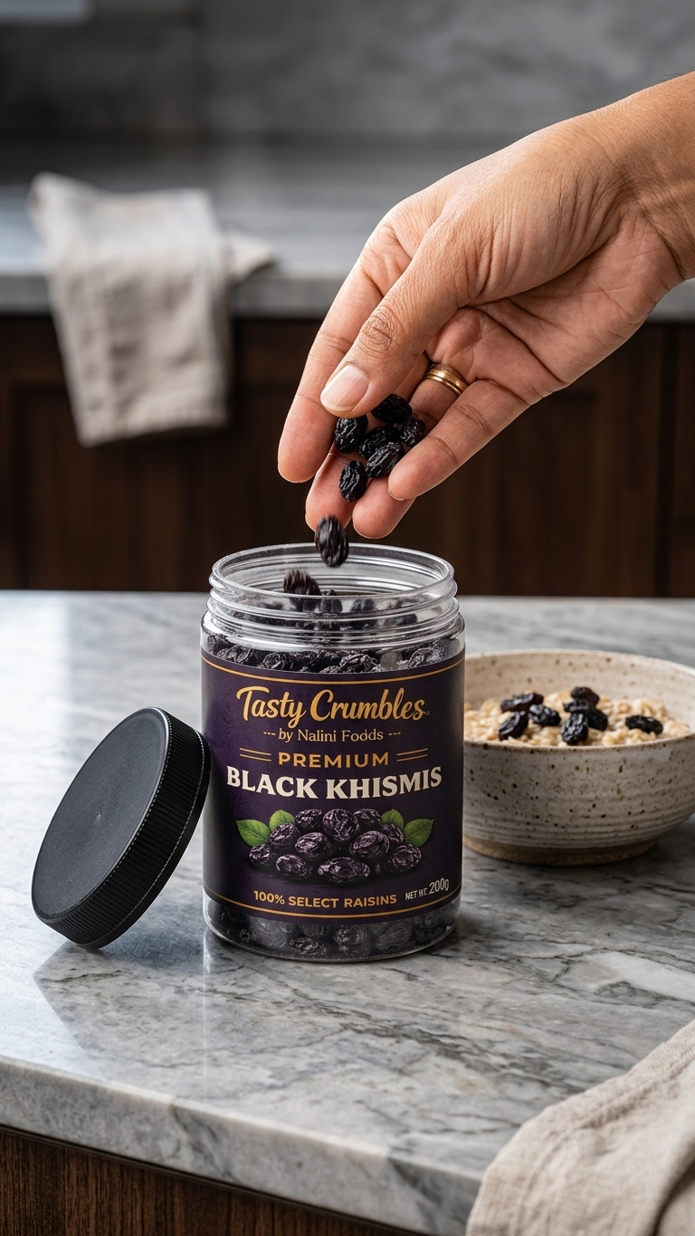 Tasty Crumbles by Nalini Foods Premium Black Khismis 200 g