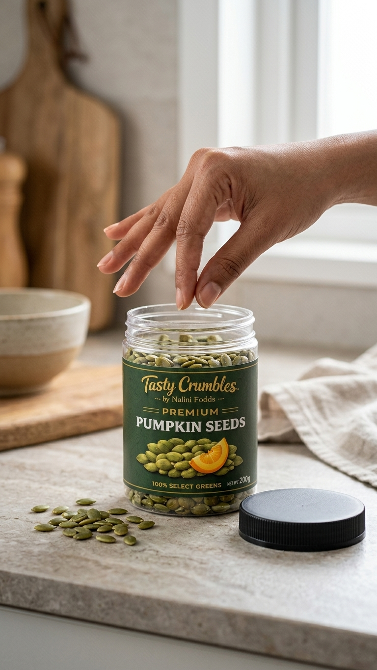 Tasty Crumbles Premium Pumpkins Seeds 200 g